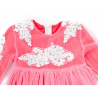 Rochie cu Beretă Coral
