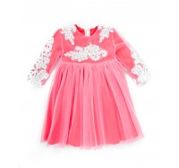 Rochie cu Beretă Coral