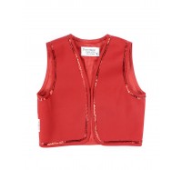 Costum Popular Fete 5 Piese Rosu